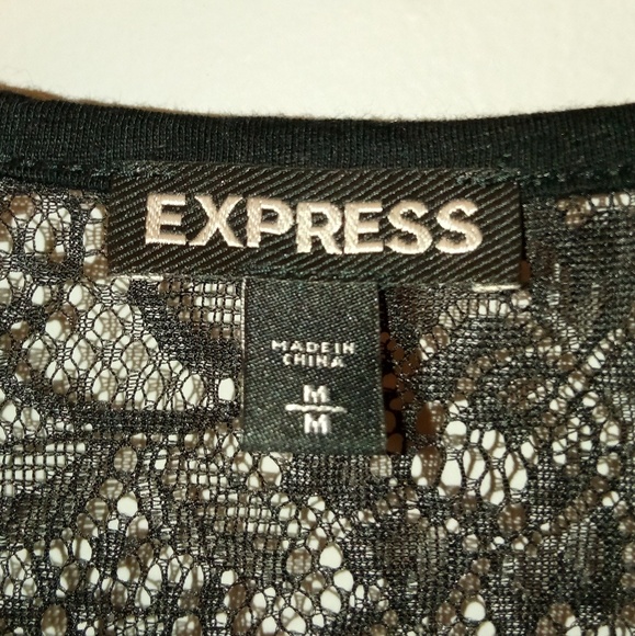 [Express] Racerback Tank Lace Back (Size M) - Picture 2 of 3